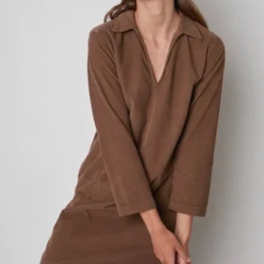 Velvet By Graham & Spencer Lana Corduroy Dress Sz XS‎ Pockets Boho Preppy - Picture 2 of 14